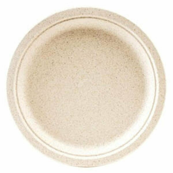 Green Wave International OV-P009 PEC 9 in. Bagasse Ovation Round Plate, Beige, 500PK OV-P009  (PEC)